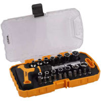 Șurubelniță Hoteche 250926 Набор торцевых насадок и бит 26 шт ¼"