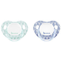 Пустышка Badabulle B011210 Suzete fiziologice Sping Leaves Boy (6-12 luni), 2 buc.