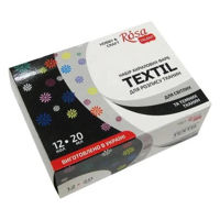 Набор для творчества Rosa Gallery 134122 Set acril pentru textile, 12 culori, 20ml