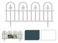 Gard decorativ pentru curte/gradina 59X30cm, 4buc