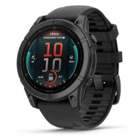 Смарт часы Garmin Fenix E – 47 mm, Slate grey steel with Black silicone band (010-03025-01)