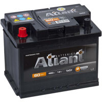 Автомобильный аккумулятор Atlant batteries 6CT 60 Ah R+ Atlant Black