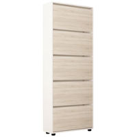 Raft pentru încălțăminte Mobildor-Lux Leo 70x27x203H cm White/Sonoma