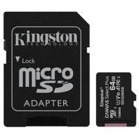 Флеш карта памяти SD Kingston SDCS2/64GBSP, microSD Class10 UHS-I, Canvas Select Plus