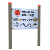 Accesoriu pentru teren de joacă PlayPark 4544 Panou interactiv Traseul Testoasei si Iepurelui