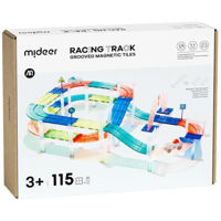 Конструктор Mideer MD6395 Set de construcție magnetic Pista de curse, 115 elem.