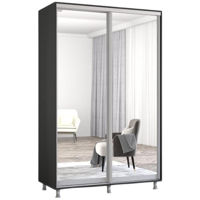 Dulap Mobildor-Lux Aron-S uși glisante din oglinzi (150x60x220H cm) Anthracite