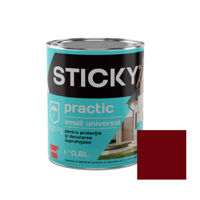 STICKY PRACTIC Эмаль Алкидная Красно Коричневая 0,6 л