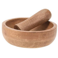 Accesoriu pentru bucătărie Excellent Houseware 55492 Mojar cu pistil 450ml 15x15x5cm, lemn mango