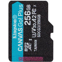 Флеш карта памяти SD Kingston SDCS3/256GB, microSD Class10 A1 UHS-I U1 (V10) + SD adapter