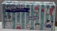Салфетки в коробке Softa, 150 шт, двухслойные