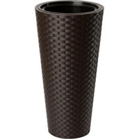 Цветочный горшок Form Plastic 3850-070 Rattana Slim H79 cm, cafeniu-inchis