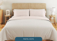 Textile de casă Relaxe Home Lenjerie de pat Soft Dreams (EURO) (200x220) (Pastel Dots)