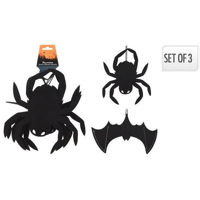 Декор Promstore 53730 Halloween Liliac, Paianjen suspendabil, negru