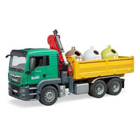 Camion de gunoi MAN TGS cu trei containere, cod 43262