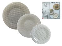 Set farfurii Bormioli Ceramic Beige 18buc