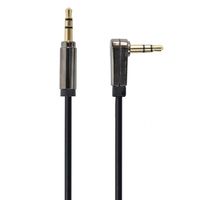 Cable 3.5mm jack - 3.5mm jack 90°,  1.8m, 3pin, Cablexpert, Gold connectors, CCAP-444L-6