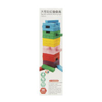 Joc de masa din lemn multicolor "Jenga", 54 elemente 135609 (11103)