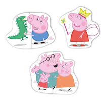 Головоломка Dodo 200338 Puzzle 3în1: Familia Peppa Pig