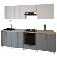Мебель для кухни Smartex (30110) K3 260сm Alb+Grafit