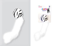 Игрушка для кошек Pets "Мяч с хвостом" 20сm