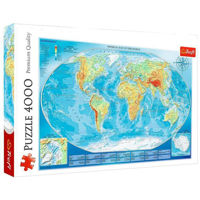 Puzzle Trefl 45007 Puzzles 4000 Large physical map of the world
