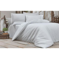 Textile de casă Cottony SLPSL Stripe Satin Perla Alba: 2 pers