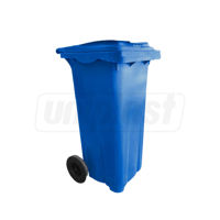 Бак мусорный 240 л (HDPE) на колесах (синий) UNIPLAST TR