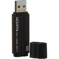 256GB  USB3.1 Flash Drive ADATA "S102 Pro", Titanium-Gray, Aluminum, Classic Cap (R/W:200/120MB/s)