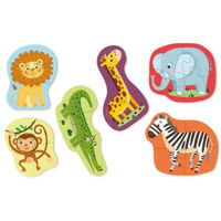 Головоломка Dodo 300153 Puzzle 6în1: Animale sălbatice