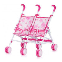 Кукла Chipolino Коляска д/кукол Twiny flowers KZKTW02201FL