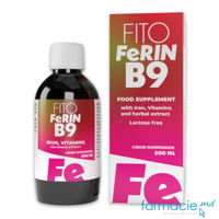 FitoFerin B9 sirop 200ml  (Fe+ Zn,Cu,B12,acerola) Pharmalife
