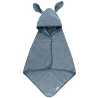 Аксессуар для купания BIBS 9419260 Prosop cu gluga si urechiuse Kangaroo Petrol