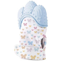 Iinel dentiție BabyJem 526 Manusa bebelusi pentru dentitie Scratch Gloves Albastra