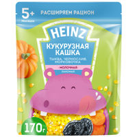 Кашка кукурузная Heinz - тыква, чернослив, морковочка (5+ мес) 170 г