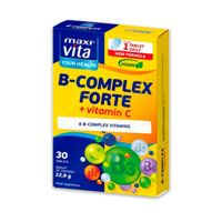 Vitamina B complex FORTE +Vit.C 120mg tab.N30 MaxiVita