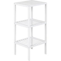 Этажерка Axentia 134846 бамбук 3 уровня белый