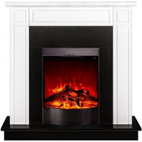 Șemineu electric ArtFlame Adam & Corsica, 1000x1000x270 mm, Alb