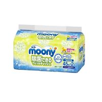 Aнтибактериальные салфетки Moony для рук, игрушек, сосок (2x45 шт)