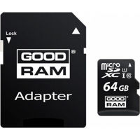 Флеш карта памяти SD GoodRam M1AA-0640R12, Micro SD Class 10 + adapter