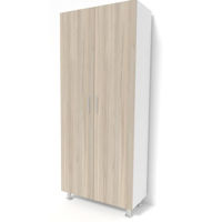 Шкаф Smartex N4 100cm  Белый/Дуб Светлый