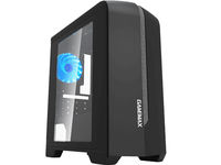Case mATX GAMEMAX Centauri, w/o PSU, 1x120mm, Blue LED, USB3.0, Side Window, Black/Grey