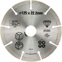 Набор головок, бит, насадок Stanley STA38107 disc diamantat Segment 125mmx22.23