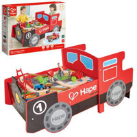 Игровой комплекс для детей Hape E3769 Locomotivă cu cale ferată din lemn