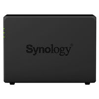 SYNOLOGY  "DS720+", 2-bay, Intel Celeron 4-core 2-2.7Ghz, 2Gb+1Slot, 2x1GbE, 2xM.2 NVMe