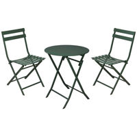 Садовая мебель Promstore 57409 Set mobilier 3 unitati: masa + 2 scaune, verde