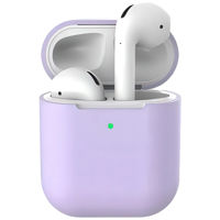 Чехол для наушников Helmet Airpods 2, silicone, Lilac