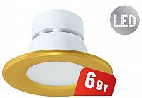 LED (6W) Navigator NDL-P1-6W-840-GD-LED (аналог R63 60 Вт)(d100)