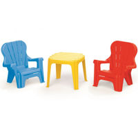 Set masa si 2 scaune Dolu Multicolor