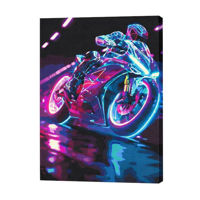 Картина по номерам BrushMe BS54134 40x50cm Eco, Viteza neon